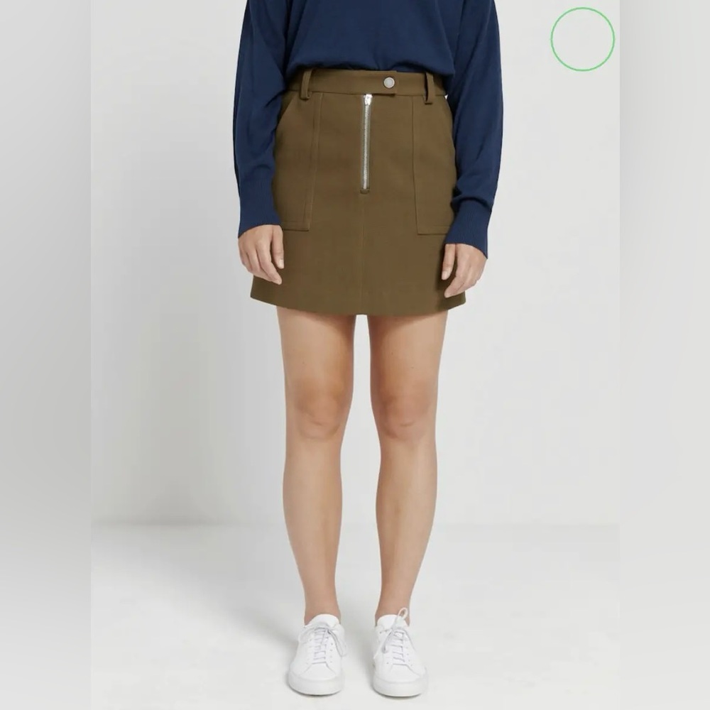 Frank & Oak - Olive Utility Mini Skirt - Size Medium